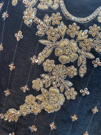 Parwana - Black- Cutdana