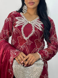 Kangan - cutdana - Maroon - Y