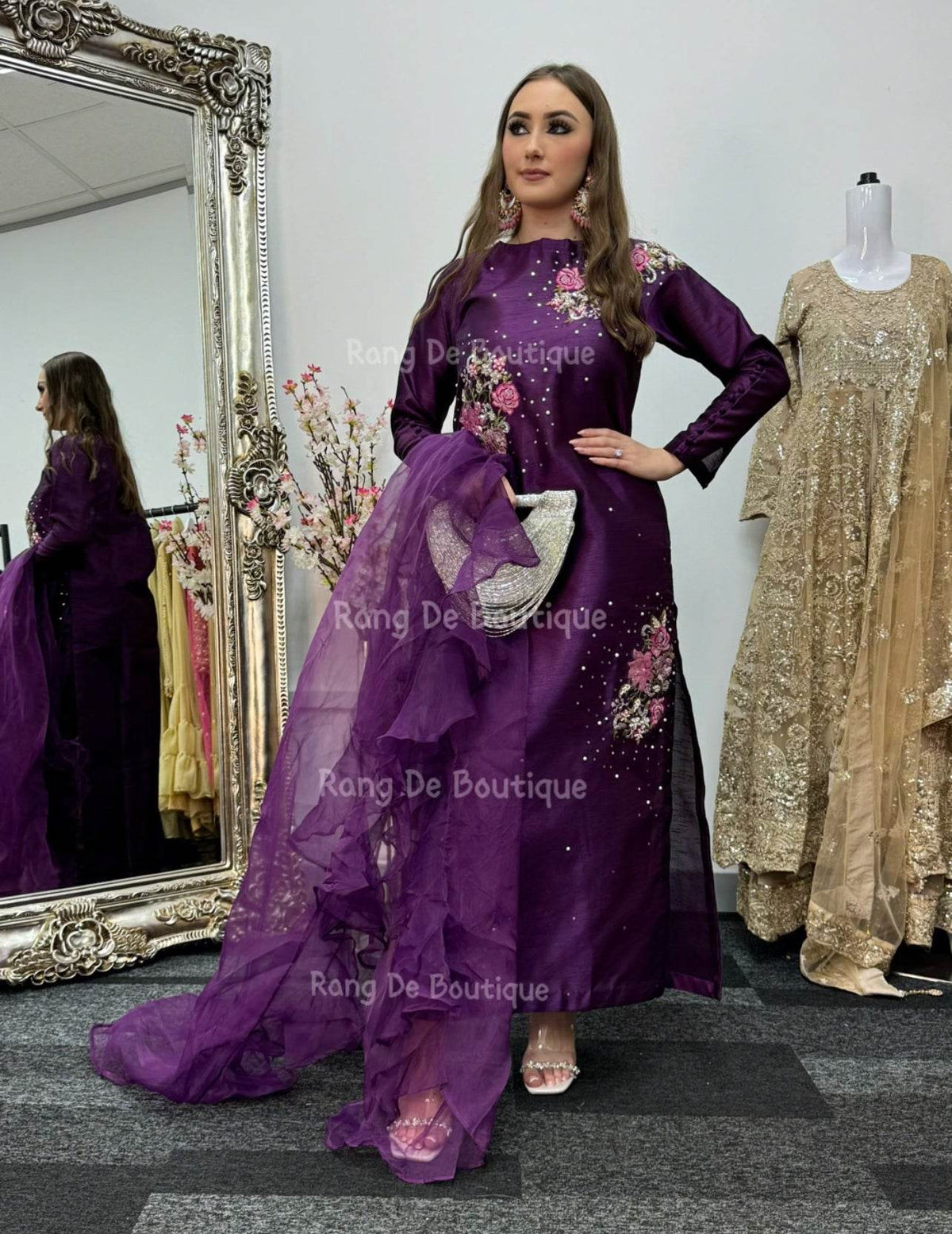 vanya purple dress Fashion Nova Vanya Draped Metallic Gown
