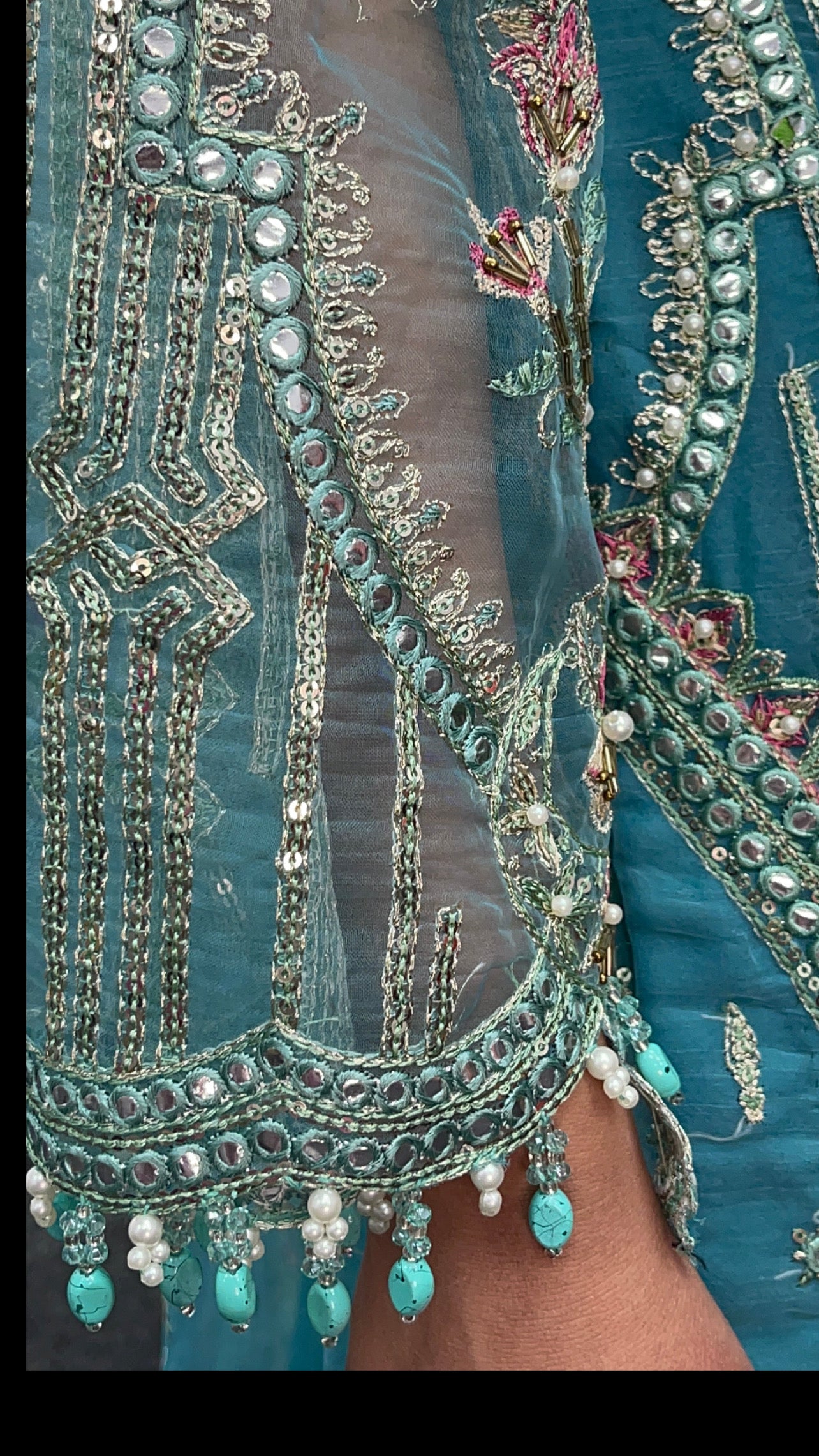 Feeroza - MNR blue Sharara outfit