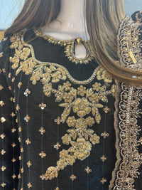 Parwana - Black- Cutdana