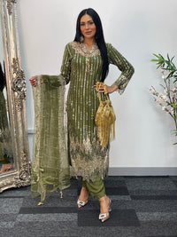 Payal - cutdana - Green