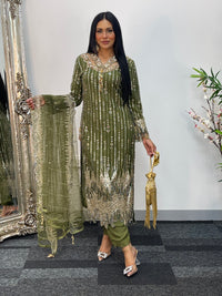 Payal - cutdana - Green