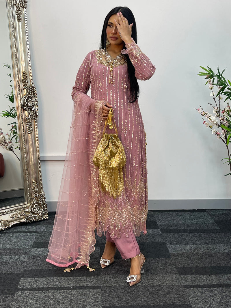 Payal - cutdana - pink