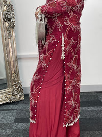 Kangan - cutdana - Maroon - Y