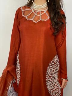 Preorder (4/5 weeks) “Malta” burnt Orange Stunning Outfit bes