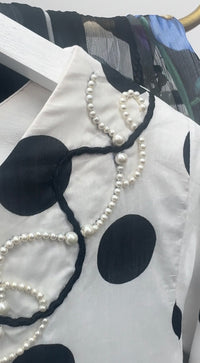 Maria B MPrints Lawn - Polka Dots - Black