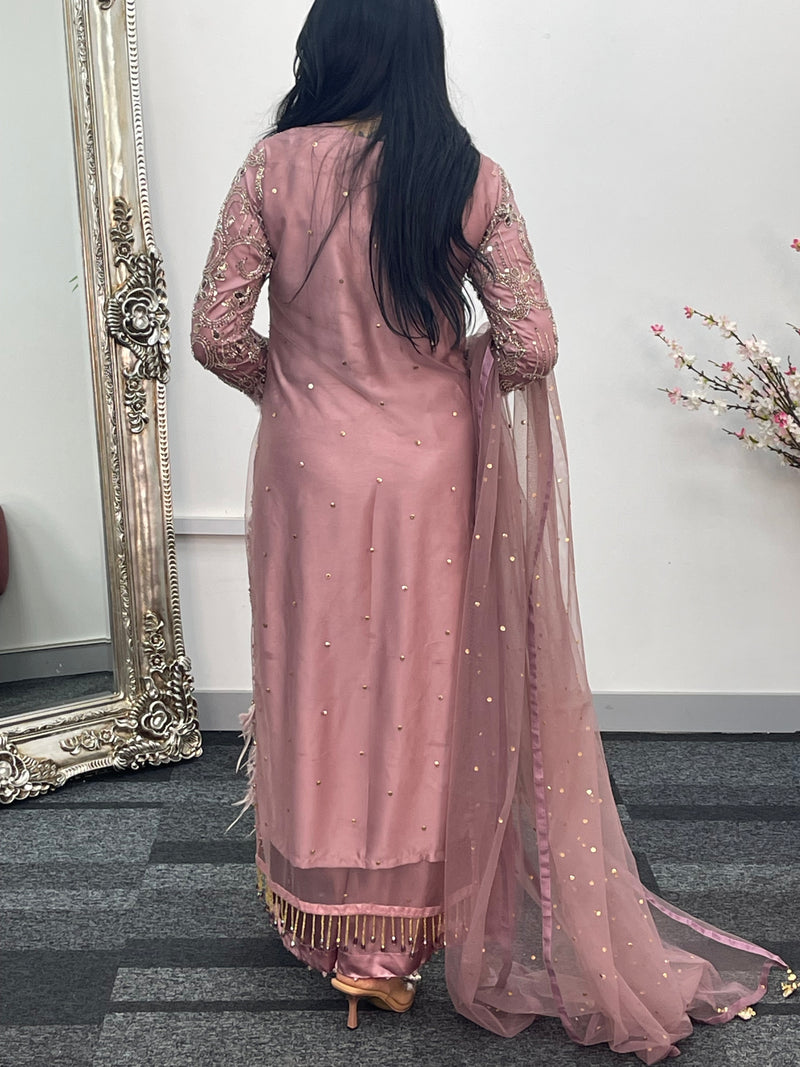 Mala - cutdana - lilac pink - A