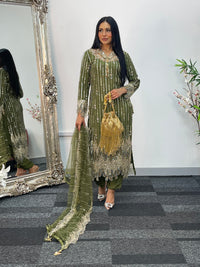 Payal - cutdana - Green