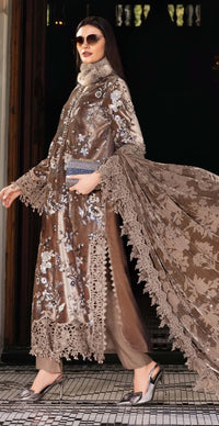 Maria B Luxury Velvet - Brown - D3