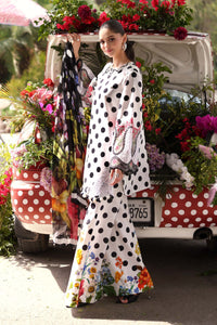 Maria B MPrints Lawn - Polka Dots - Black
