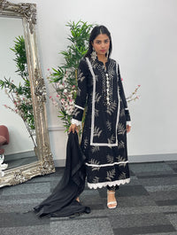 Nisha Black Linen - D