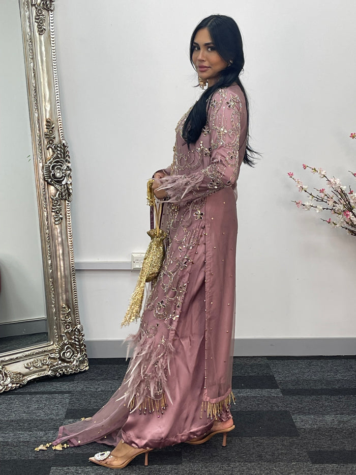 Mala - cutdana - lilac pink - A