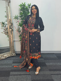 Black Multi Karandi -S