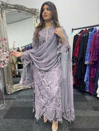 (Preorder 4 weeks) Diya - Lacy Crochet - Lilac