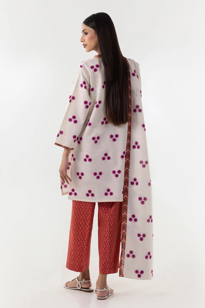 Original Sana Safinaz -khaddar Printed Shirt + Culotte +Dupatta