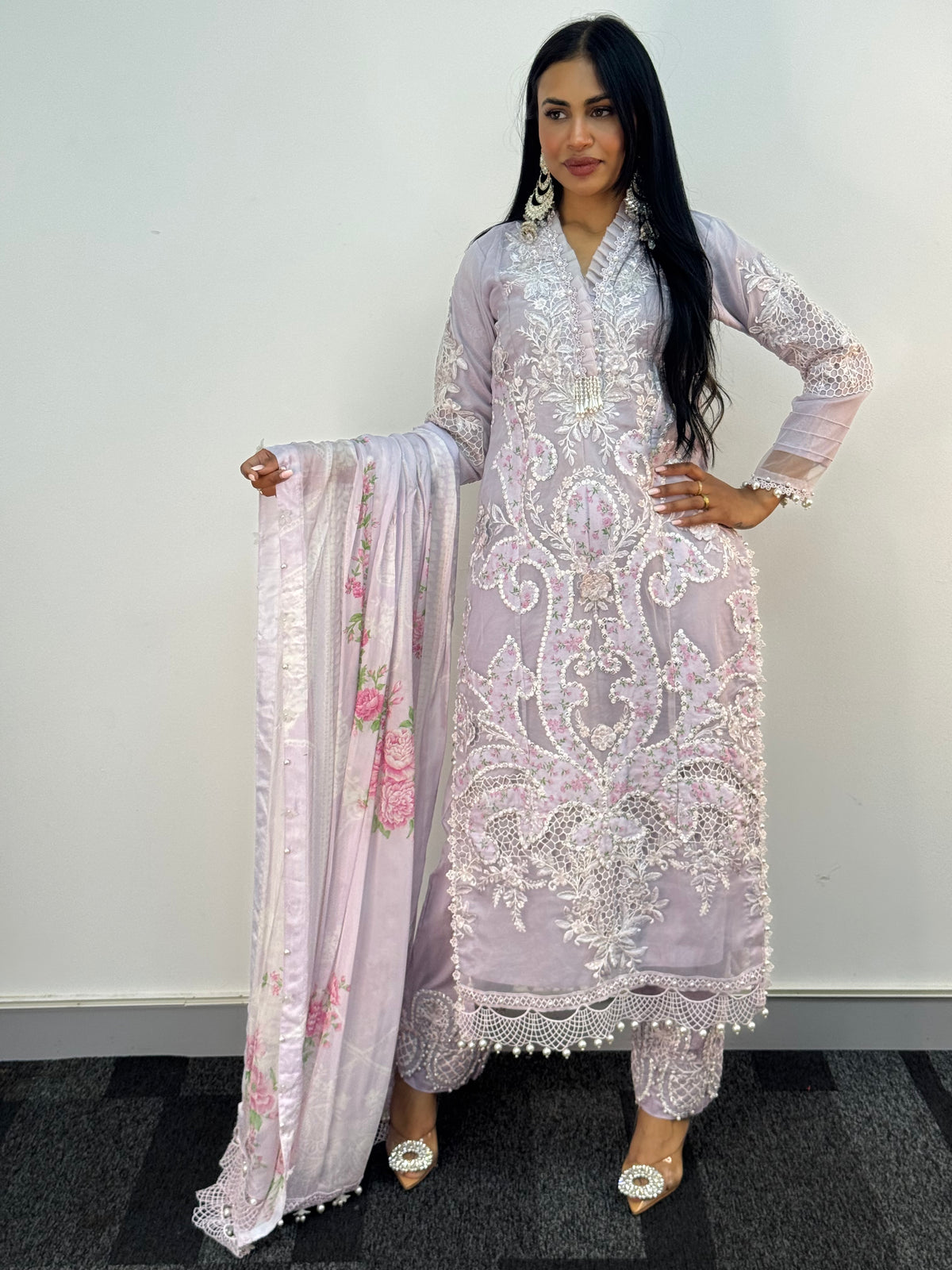 Maria B Luxury Lawn - 2026 - Lilac