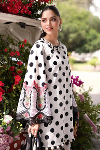 Maria B MPrints Lawn - Polka Dots - Black