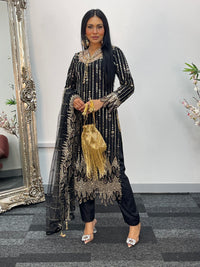 Payal - cutdana - Black