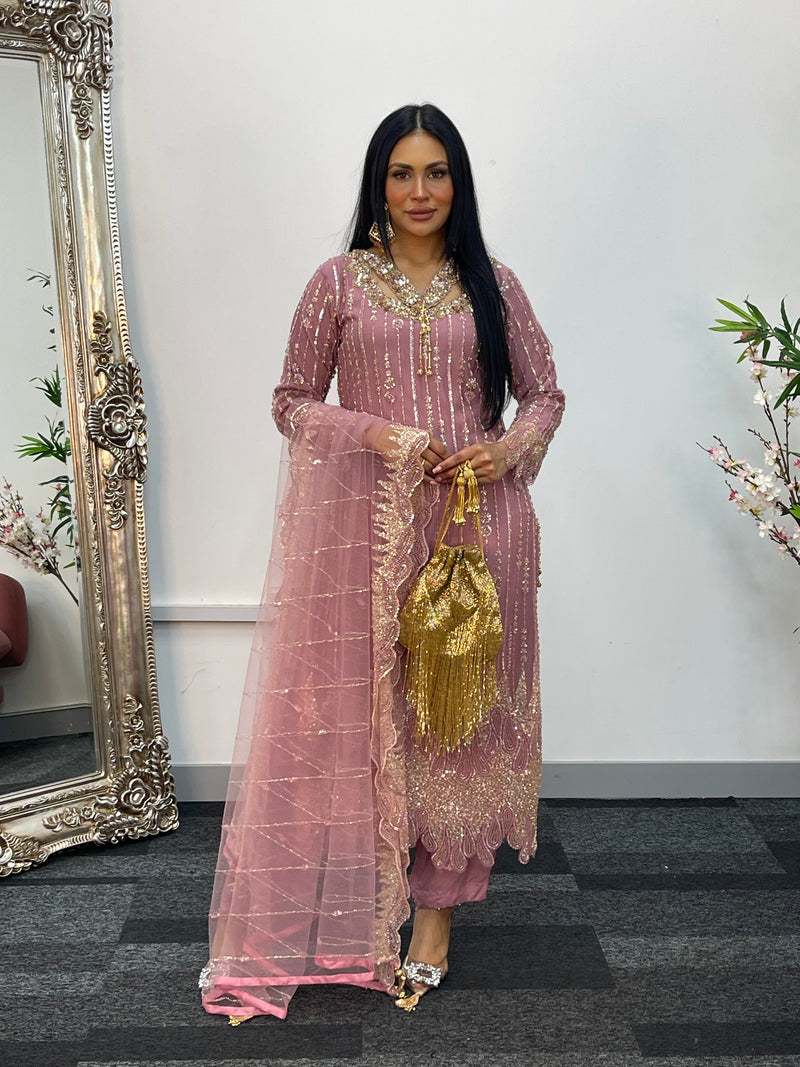Payal - cutdana - pink
