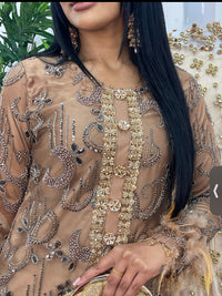 Mala - cutdana - brown - A
