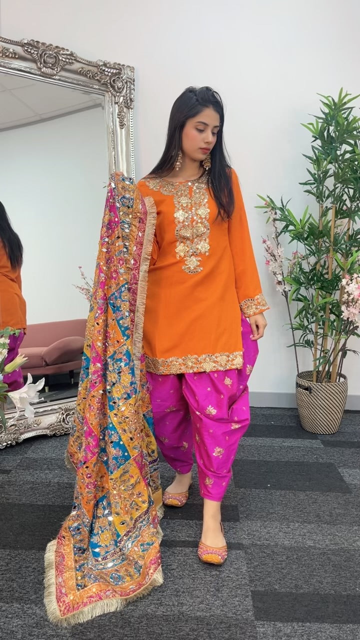Dhoti Sheesha - Punjabi Shalwar - T