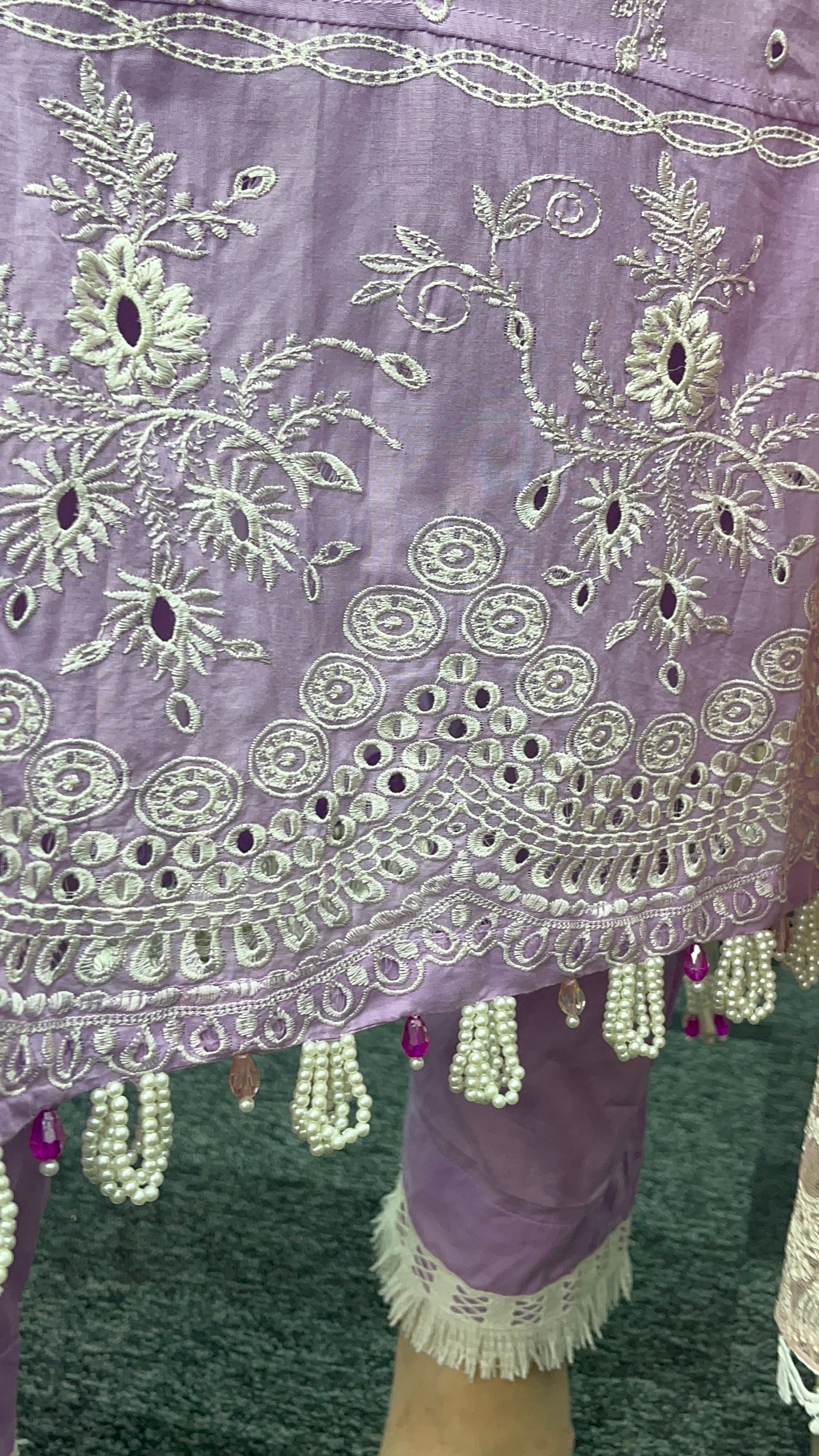 Asifa Nabeel - inspired - Lawn - Lilac Pink -