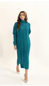 Original Teal Jumper Dress - Winter -