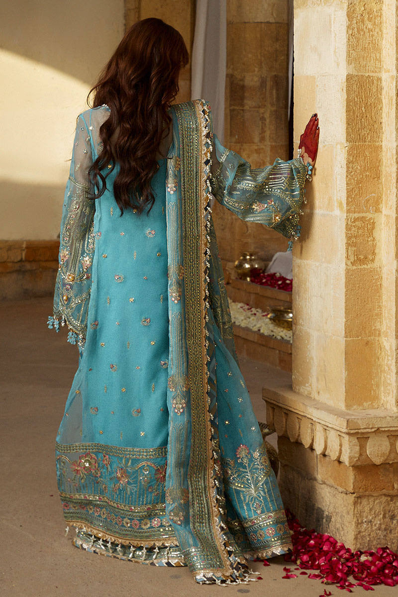 Feeroza - MNR blue Sharara outfit