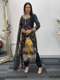 Payal - cutdana - Black