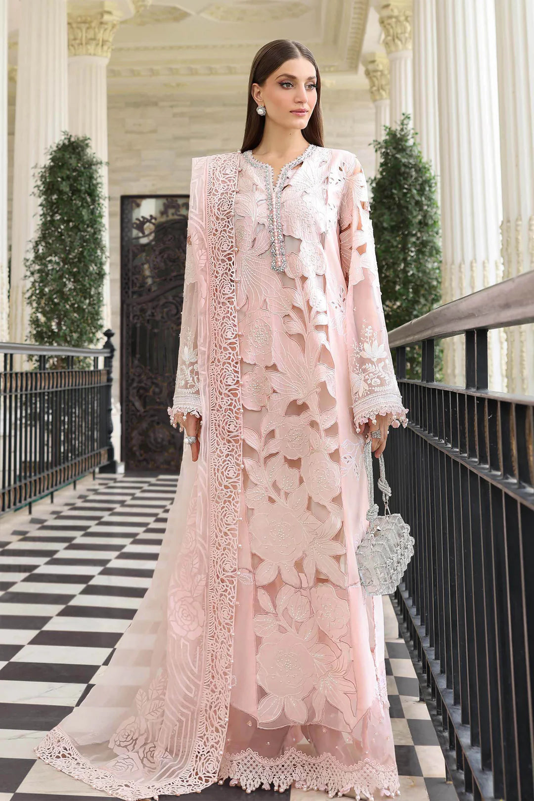 Maria B Luxury Lawn - 2026 - Pink