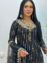 Payal - cutdana - Black