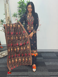 Black Multi Karandi -S