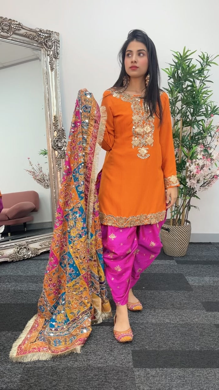 Dhoti Sheesha - Punjabi Shalwar - Y