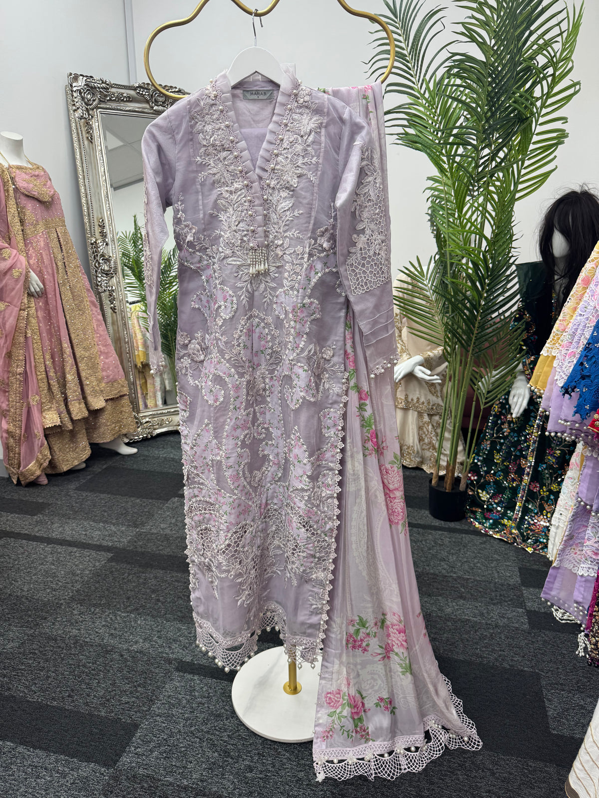 Maria B Luxury Lawn - 2026 - Lilac