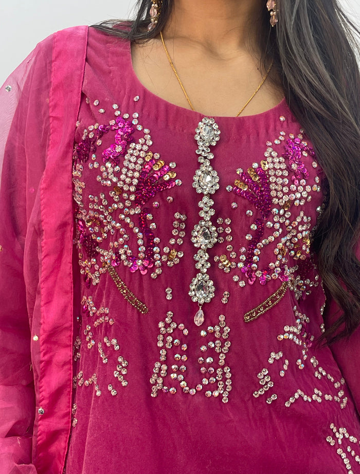 Sharbat - Hot Pink - Velvet