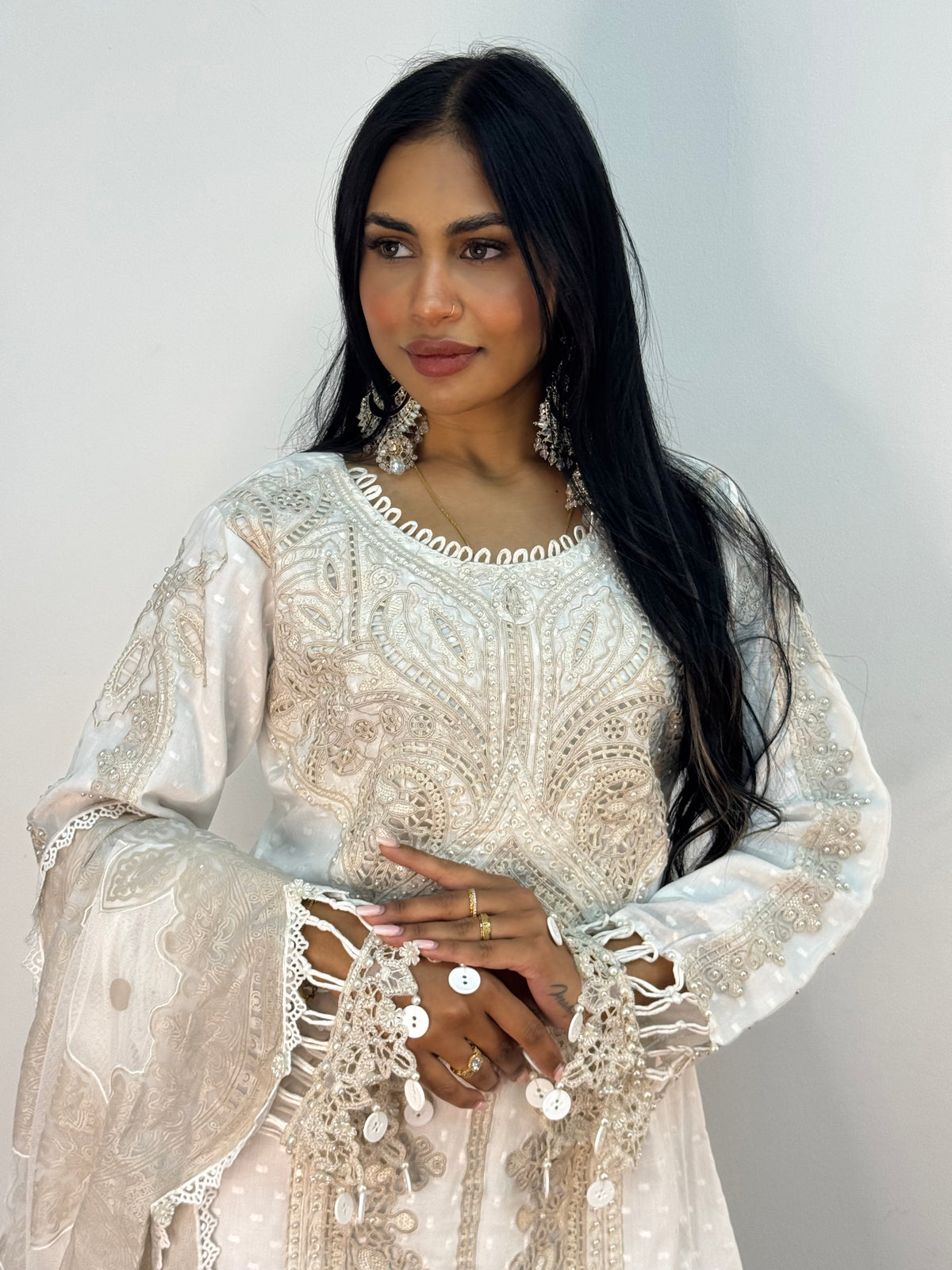 Maria B Luxury Lawn - 2026 - White