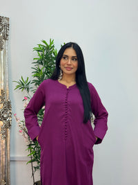 Basic Karandi - Winter Co-Ord - Magenta -