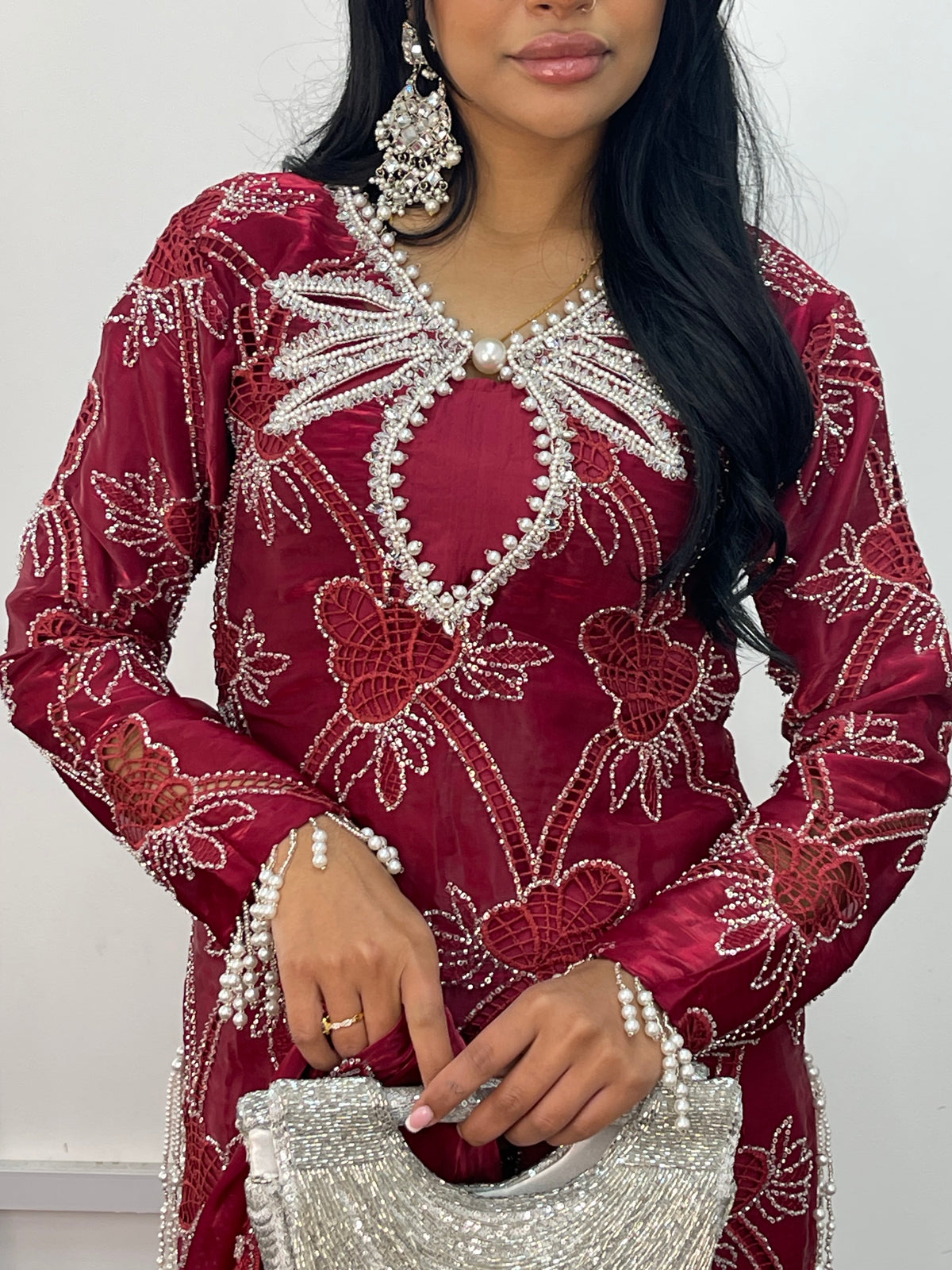 Kangan - cutdana - Maroon - Y