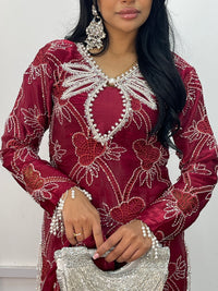 Kangan - cutdana - Maroon - Y