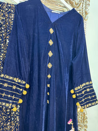 Komal - Velvet - navy blue