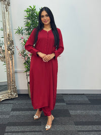 Basic Karandi - Winter Co-Ord - Red