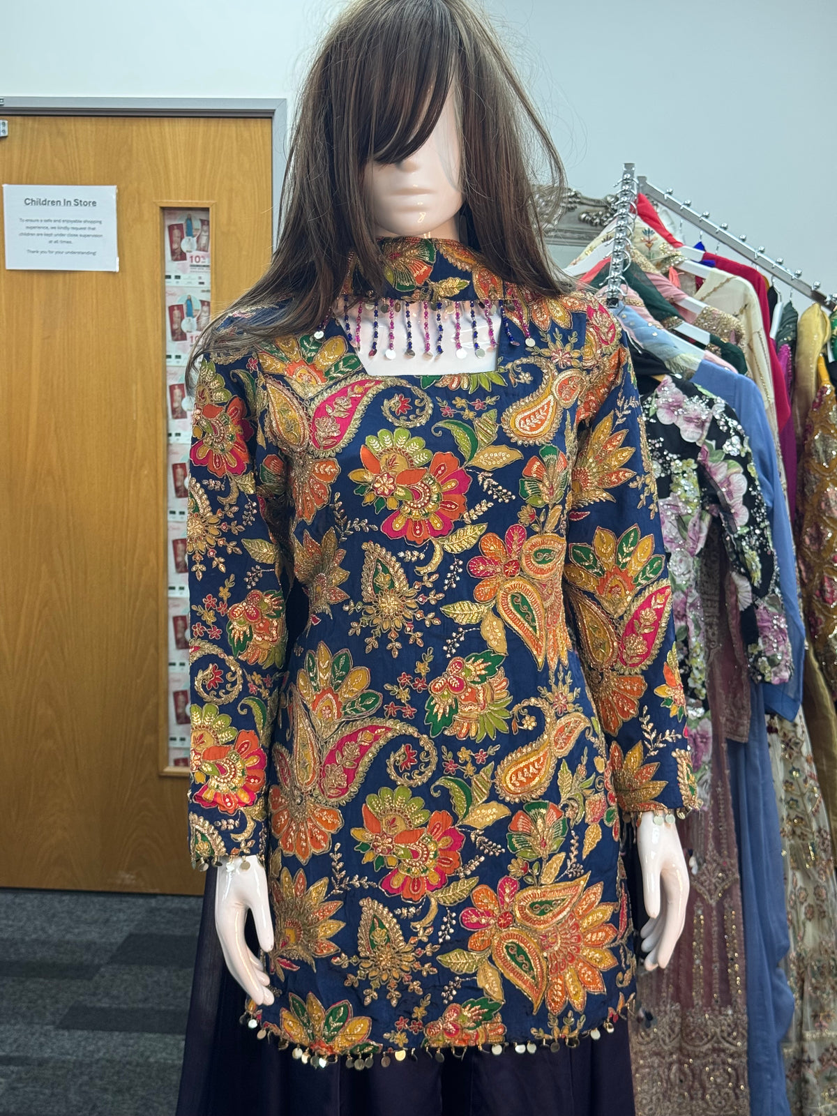 Armani Silk - sharara - Blue