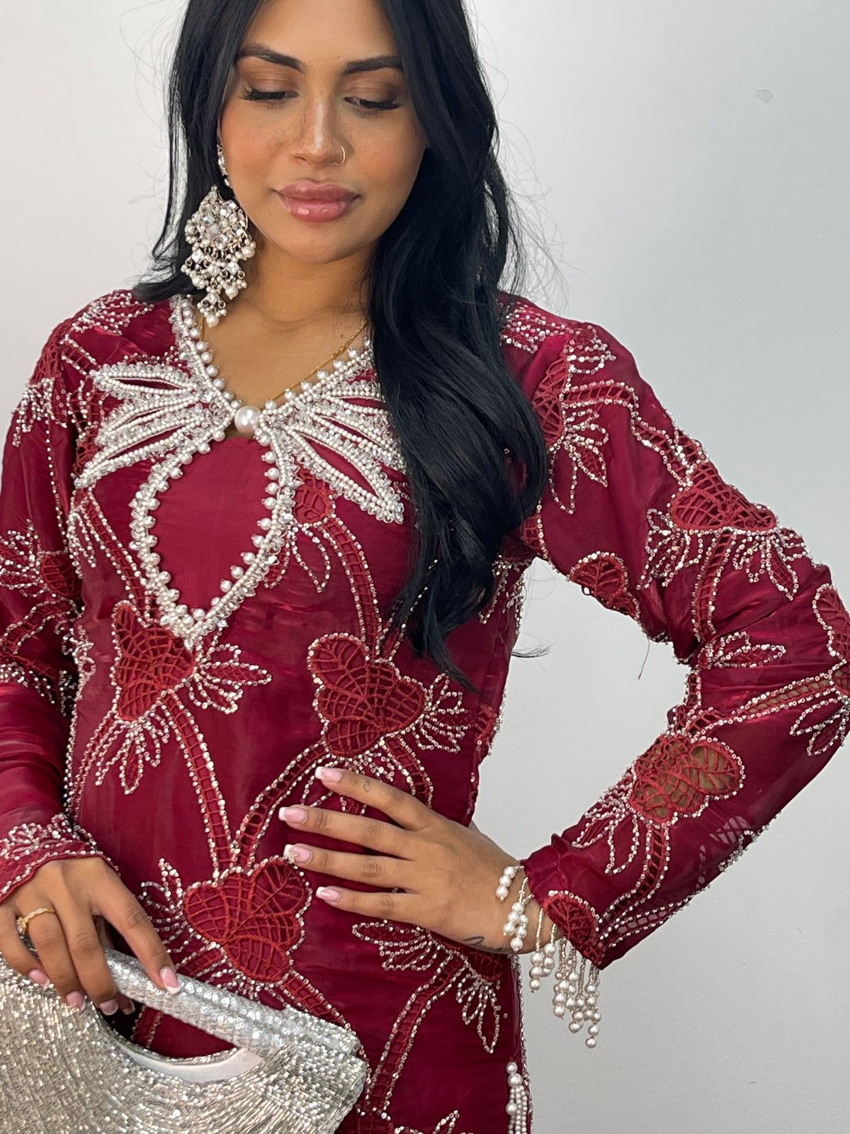 Kangan - cutdana - Maroon - Y