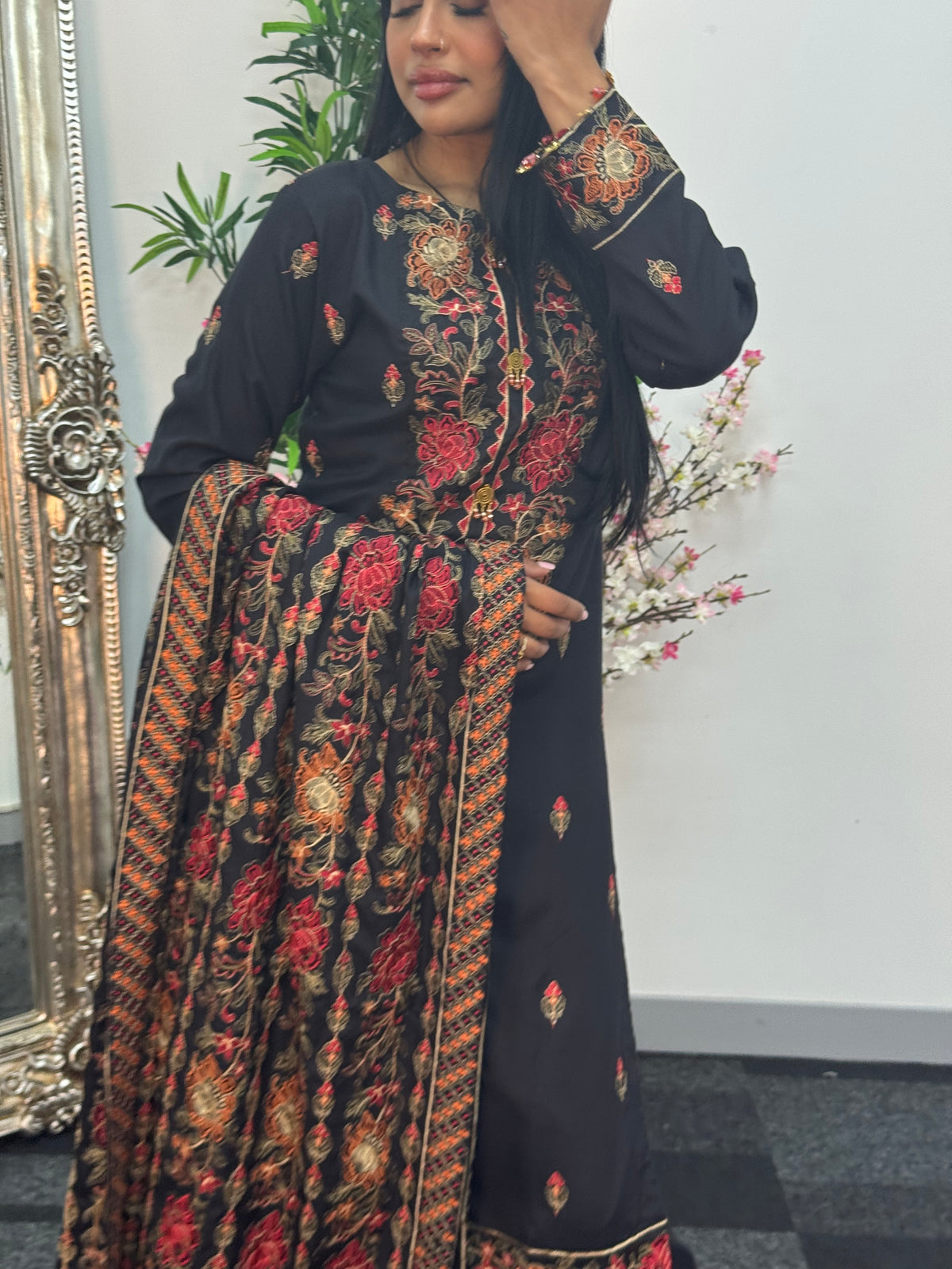 Black Multi Karandi -S