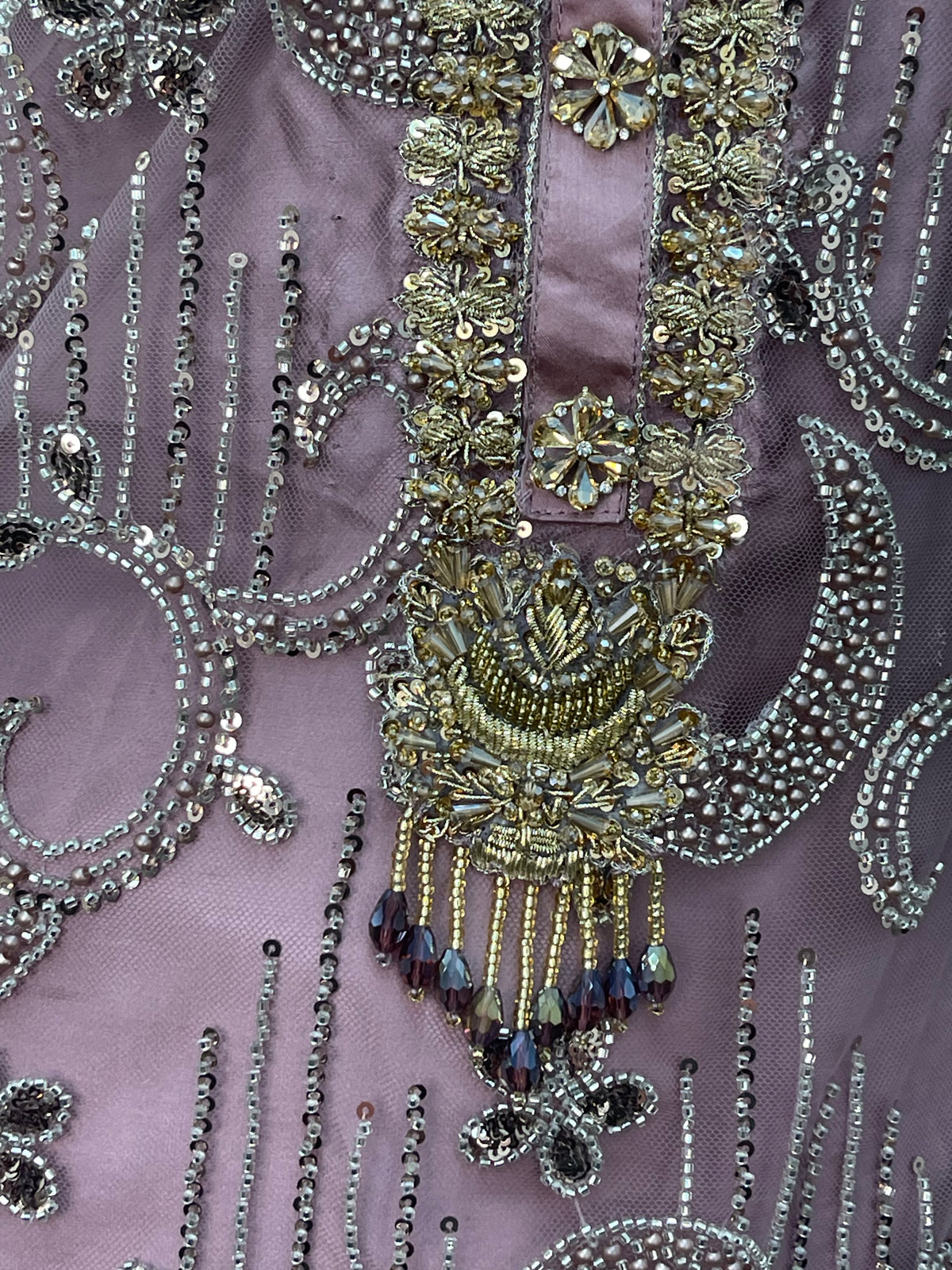 Mala - cutdana - lilac pink - A