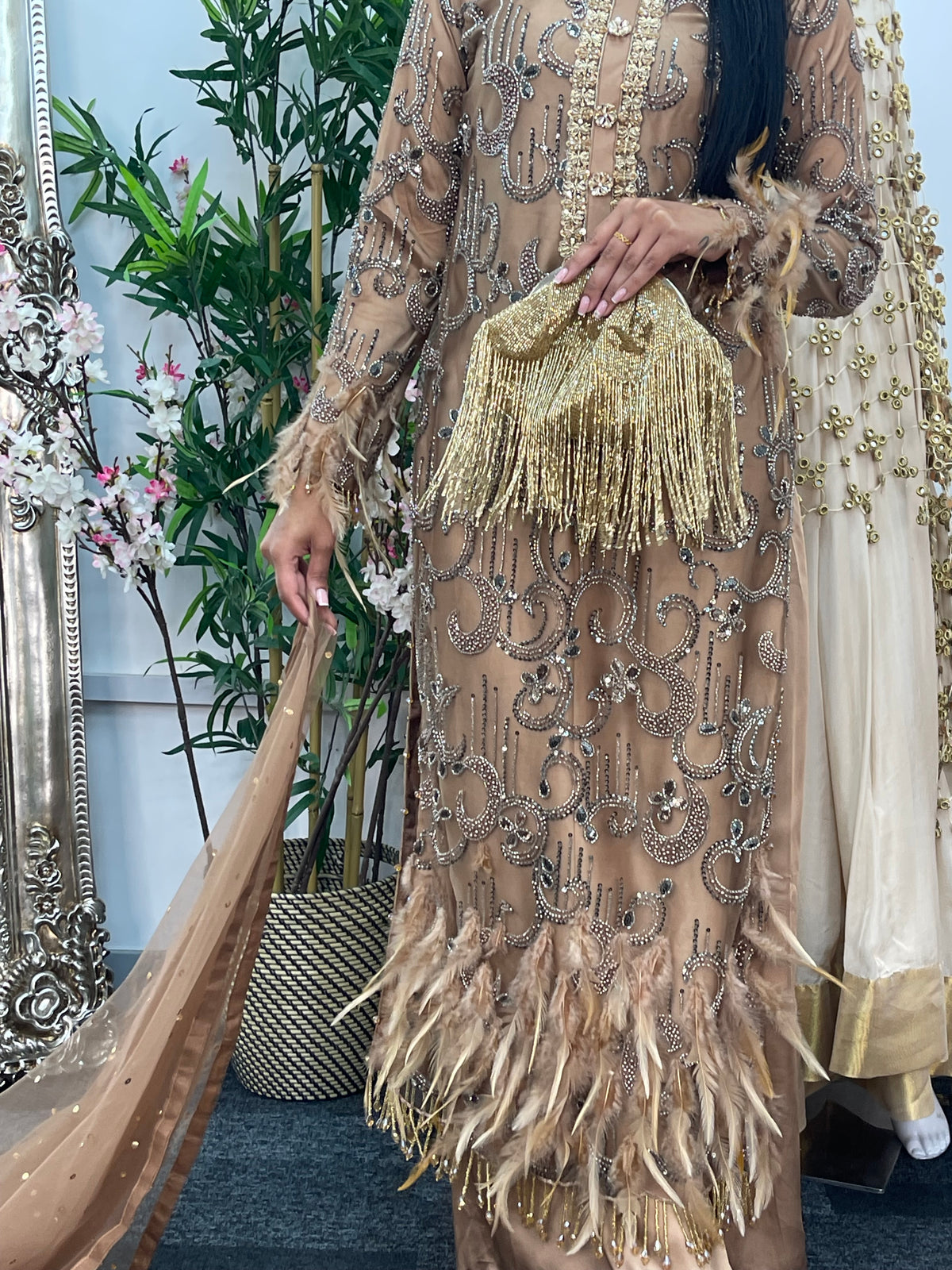Mala - cutdana - brown - A