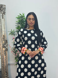 Limelight Original printed Polka- Khaddar - AE