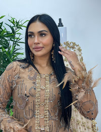 Mala - cutdana - brown - A