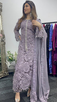 (Preorder 4 weeks) Diya - Lacy Crochet - Lilac